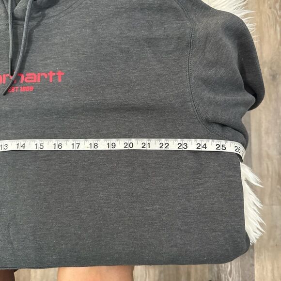 Carhartt Dark Gray Hoodie with Red Logo .Size XL NWT - Picture 3 of 8